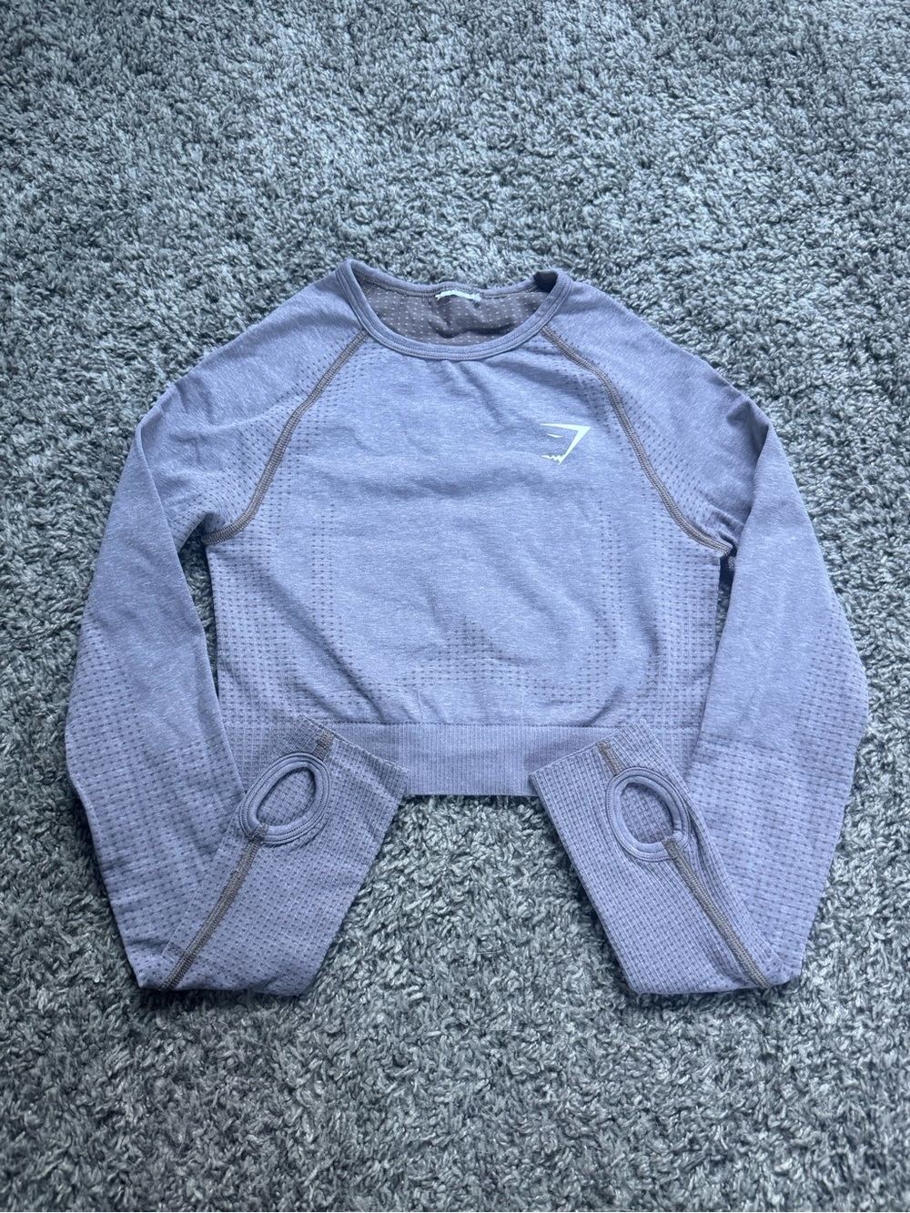 Gymshark Brown Seamless Long-Sleeve Crop